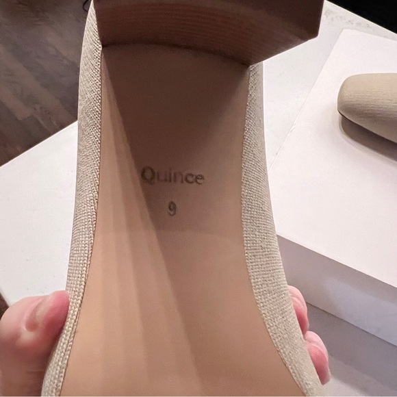 Quince Eco Knit Heeled Sock Bootie Almond Sustainable  - HOLIDAY SPECIAL - Picture 7 of 11